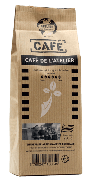Café de l'Atelier Bio(grain)-produit bio certifié FR-BIO-par écocert SA -  Atelier des Comptoirs
