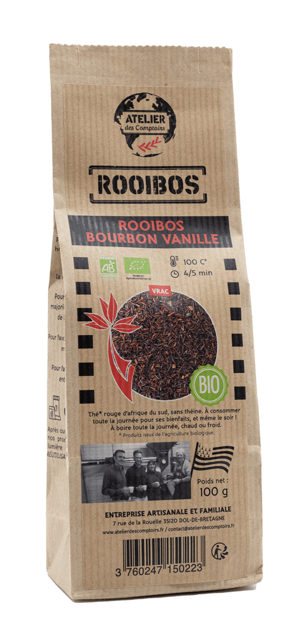 Rooibos Bourbon Vanille-produit bio certifié FR-BIO-par écocert SA